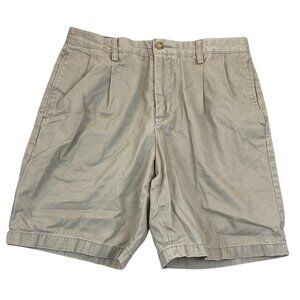 Nautica Men's Shorts 32W The Danforth 100% Cotton Khaki Casual